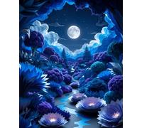 Midnight Sanctuary: A Premium 180-Page Dotted Grid Journal: An Immersive 7.5x9.25" Papercraft Dreamscape by Lyra Moss | For Journaling, Dreaming, and Exploring Your Inner World