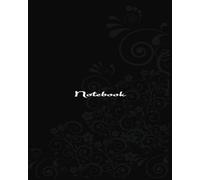 Midnight Silhouette Notebook Journal: Black 8" x 10" composition book