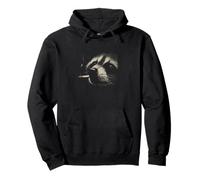 Midnight Smoking Raccoon Dark Urban Vibes Sudadera con Capucha