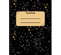 Midnight Stars Notebook: Elegant Black and Gold Lined Journal (150 Pages): Perfect for notes, ideas, journaling, or everyday writing