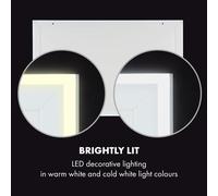 Midnight Sun Calefactor de techo por infrarrojos 130,5 x 70,5 cm 800 W Blanco