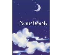 Midnight Watercolor Notebook: Minimalist dark blue and white watercolor cover - perfect for journaling, school, or work.