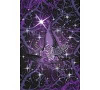Midnight Witch - Floral Hat: Plain Notebook: Part of The Rebel Coven Range