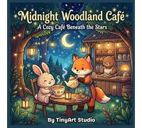 Midnight Woodland Café Coloring Book: Where Forest Friends Gather Under Lantern Light and Starlit Skies (Cute & Cozy Friends Colouring Books)