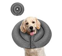MIDOG Collar de Cono de Perro para Perros Grandes y medianos, Cono Inflable Suave Alternativo después de la cirugía, Cono de recuperación Protector Ajustable, Collar E Alternativo Que no bloquea la
