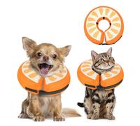 MIDOG Cono inflable suave para perro, alternativa de collar electrónico de dona para después de la cirugía, evita lamer, permite una alimentación y visión normales, cómodo collar de recuperación para