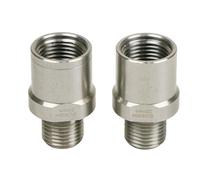 MIDOKSTUA 1 par de extensiones espaciadoras de pedal de bicicleta de acero inoxidable de 9/16 pulgadas para bicicletas de carretera, bicicletas de montaña, extensor extensor