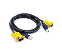 MIDOKSTUA Conmutador KVM USB de resolución 2/4 puertos con salida VGA de 1080P para gestión eficiente de espacios de trabajo KVM
