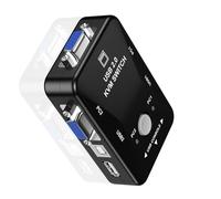 MIDOKSTUA Conmutador KVM USB de resolución 2/4 puertos con salida VGA de 1080P para gestión eficiente de espacios de trabajo KVM