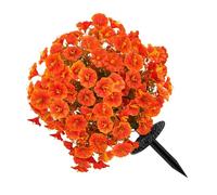 MIDOKSTUA Flor artificial de gloria de la mañana con estaca para jardín, patio, resistente a la intemperie, realista simulación de plantas verdes