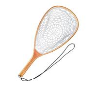 MIDOKSTUA Red de aterrizaje de fuerza para pesca con mosca, herramienta de captura de peces con malla de goma, duradera y ligera, pesca de goma