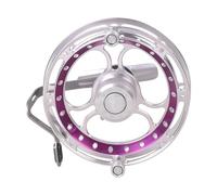 MIDOKSTUA Rueda de mano de metal para pesca con fuerza de drenaje, carretes de carrito, rueda de agua salada, agua dulce, bobinas de línea de mano con sonido para pesca con mosca