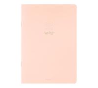 Midori 15273006 Portátil, Color, A5, Línea cuadrada, Rosa, H8.3 x W 5.8 x D 0.1 pulgadas (210 x 148 x 3 mm)