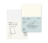 Midori 15289006 - Cuaderno MD, tapa blanda, rayado gráfico + cubierta para cuaderno