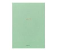 Midori 15339006 bloc de notas con rejilla de puntos, verde, A5 15339006