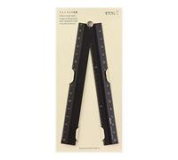 Midori 42254006 - Regla de aluminio (30 cm), color negro