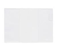 Midori 49358006 - Funda de plástico transparente para cuaderno, tamaño S, Formato A6, 155 x 230 mm