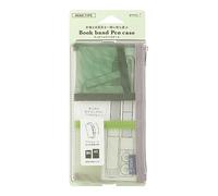 Midori Estuche para bolígrafo B6-A5 Mesh, Green, 22.8 x 9.9 x 1.8 cm, Informal