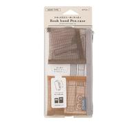 Midori Estuche para bolígrafo B6-A5 Mesh, té, Clásico