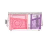 Midori Estuche para bolígrafos y herramientas con refuerzo, rosa (Safety Pink), japonés