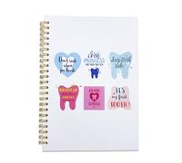 Midrean Diario de higiene dental para dentistas, asistente de enfermería, escuela, estudiantes, bloc de notas de enfermería, papel rayado, 5.5 x 8.3 pulgadas, 80