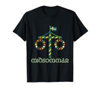 Midsommar Sueco Suecia Wicca Wicca Paganismo Solsticio Verano Camiseta