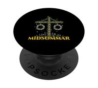 Midsommar Wicca Wicca Paganismo Solsticio de Verano Solsticio de Verano PopSockets PopGrip Adhesivo