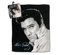 Midsouth Products Elvis - Manta con Foto en Blanco y Negro