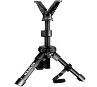 MidTen Soporte portátil para rifle de tiro para rango, soporte de banco ligero con soporte de yugo en V de rotación de 360 grados (7.5-15 pulgadas)