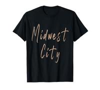 Midwest City Oklahoma Diseño Elegante Vintage Camiseta