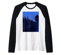 Midwest Gothic Aesthetic Rural Appalachia Moon Corn Field Camiseta Manga Raglan