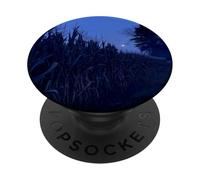 Midwest Gothic Aesthetic Rural Appalachia Moon Corn Field PopSockets PopGrip Adhesivo