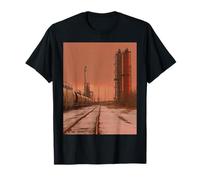 Midwest Gothic Aesthetic Rural Train Refinery Winter Vibes Camiseta