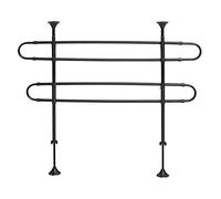 MidWest Homes for Pets - Barrera tubular para mascotas, 4 tramos, óptima para todoterrenos, modelo 10, negro