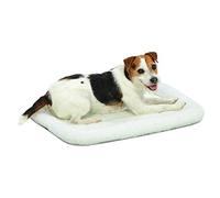 MidWest Homes for Pets Cama para perros QuietTime - Cojín de forro polar blanco, ultrasuave y lavable a máquina, se adapta a jaulas y transportadores de 61 cm, para perros de raza pequeña