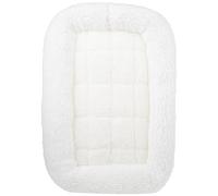 MidWest Homes for Pets - Cama para perros y gatos, adecuada para transportines de plástico de 48,26 cm, para razas enanas o pequeñas, 40818-F, blanco