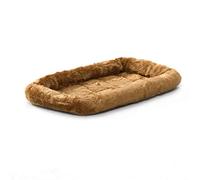 MidWest Homes for Pets modelo 40218-CN Cama para perros con cabezal, longitud de 45,72 cm, cama para perros y gatos con cómodo cabezal, adecuado para perros de razas toy, color marrón