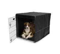 MidWest Homes for Pets - Funda para jaula de perro grande, poliéster negro, funda de privacidad para perrera para jaulas de 106 cm, lavable a máquina, reduce los ladridos y la masticación