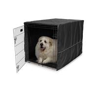 MidWest Homes for Pets - Funda para jaula de perro XL, poliéster negro, funda de privacidad para perrera para jaulas de 122 cm, lavable a máquina, reduce los ladridos y la masticación