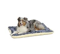 MidWest Homes for Pets modelo 40242-FVBLS Cama para mascotas reversible, color azul y blanco con estampado de patitas, tamaño de 101,6 x 66,04 x 8,89 cm, adecuado para perros de razas grandes