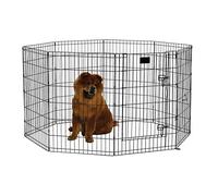 MidWest Homes for Pets modelo 550-36DR Parque o corralito para perros sin puerta, 60,96 x 91,44 cm, con revestimiento en negro
