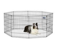MidWest Homes for Pets modelo 550-30 Parque o corralito para perros sin puerta, 60,96 x 76,2 cm, con revestimiento en negro