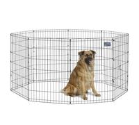 New World modelo B550-36 Parque o corralito para perros sin puerta, 60,96 x 91,44 cm, con revestimiento en negro