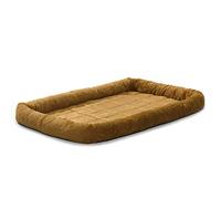 MidWest Homes for Pets modelo 40236-CN Cama para perros con cabezal, longitud de 91,44 cm, cama para perros y gatos con cómodo cabezal, adecuado para perros de razas medianas, color marrón