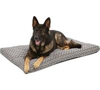 MidWest Homes for Pets - QuietTime Deluxe Ombré Swirl Cama para mascotas y jaulas de 122 cm, suave, base antideslizante, lavable a máquina, felpa gris, tamaño XL