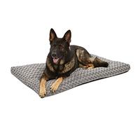 MidWest Homes for Pets - QuietTime Deluxe Ombré Swirl Cama para mascotas y jaulas de 122 cm, suave, base antideslizante, lavable a máquina, felpa gris, tamaño XL