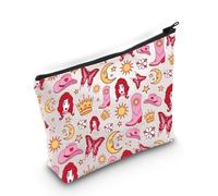 Midwest Princess Gifts - Bolsa de maquillaje con cremallera inspirada en la música cantante, pony rosa, regalos para fanáticos de cantantes, Boot-py1 rosa, MB