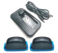 MIEBA Batería [2 pcs, 240 mAh] + Cargador para Sram AXS/eTap Red Force Rival GX Eagle XX1 X01 Desviador Trasero