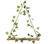 MIEBAOGE - Estante para colgar en la pared, elegante cuerda de madera, para colgar en la pared, soporte ligero para decoración del hogar