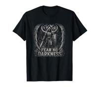 Miedo No Oscuridad Ángel Guerrero Gótico Caball Camiseta